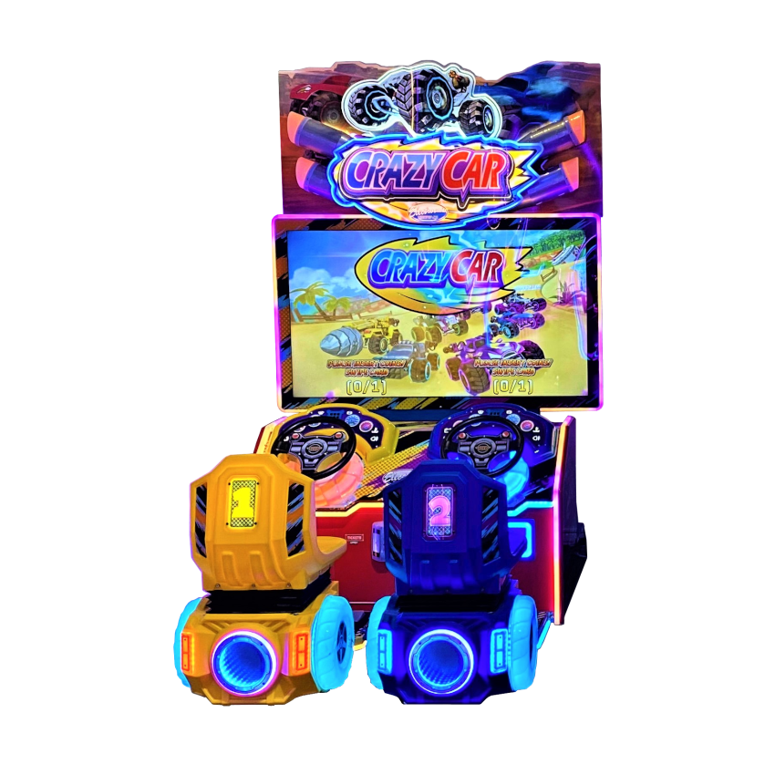 Crazy-Car Kiddie Rides Interattivi
