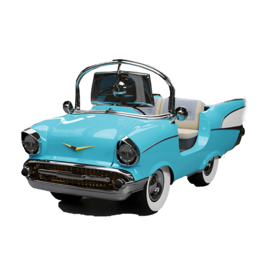 Cruisin-57-Miami-blu Kiddie Rides Interattivi
